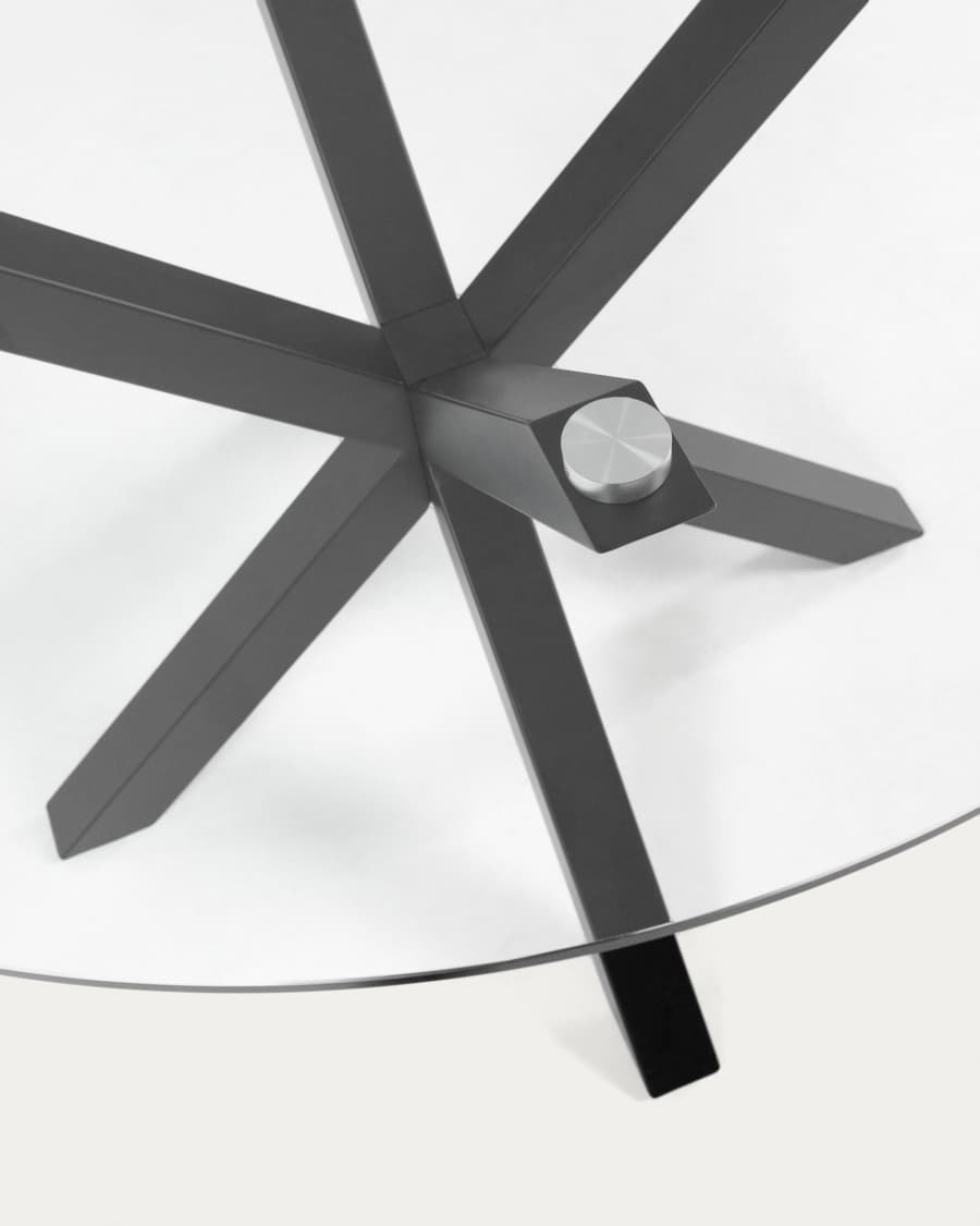 Argo coffee table glass black Ø 82 cm