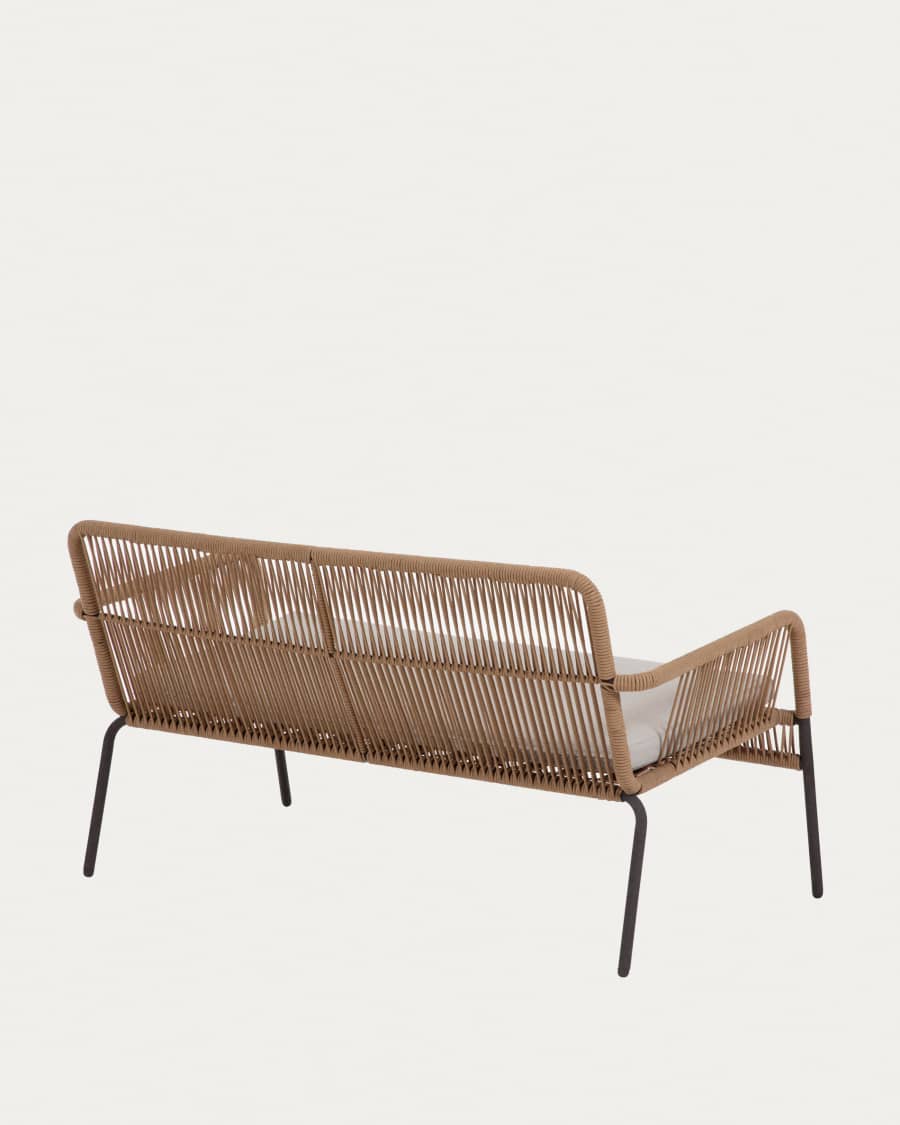 Canapé 2 places Samanta en corde maron 133 cm