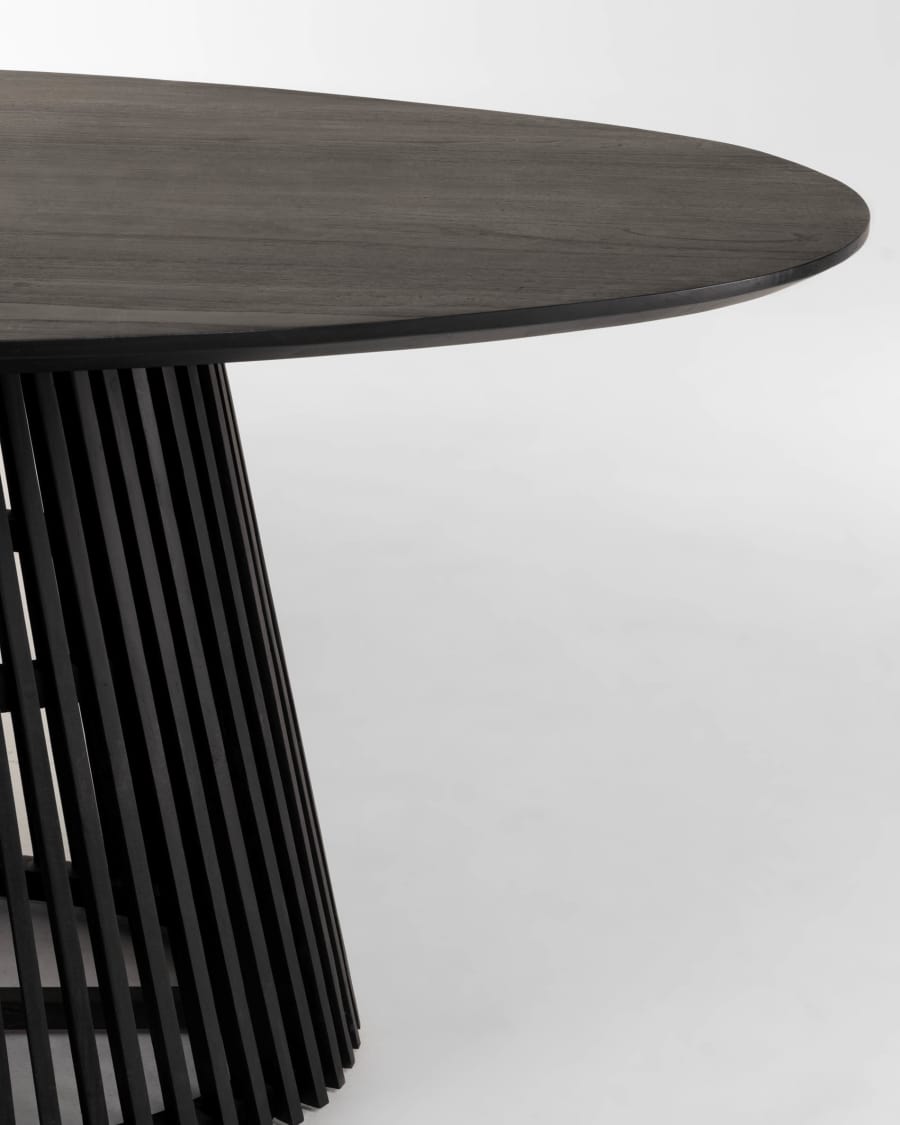 Jeanette Ø 200 x 120 cm black table