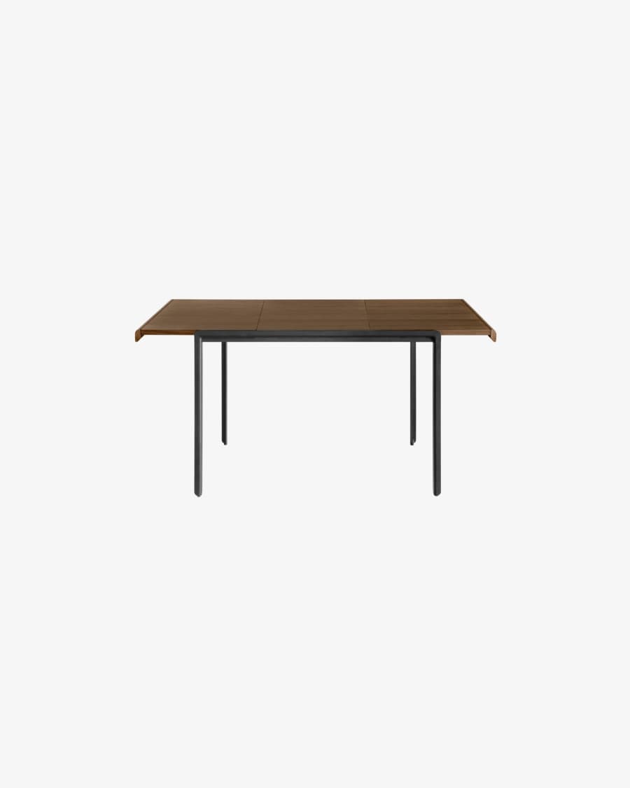Nadyria 120 (160) x 80 cm table with an walnut finish