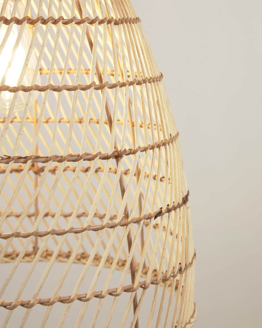 Dunya ceiling light shade in 100% rattan with natural finish Ø 35 cm
