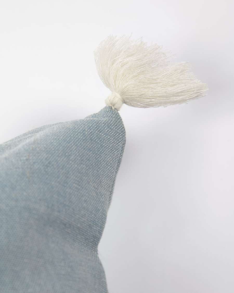 Federa cuscino Adhara blu 100% cotone 45 x 45 cm