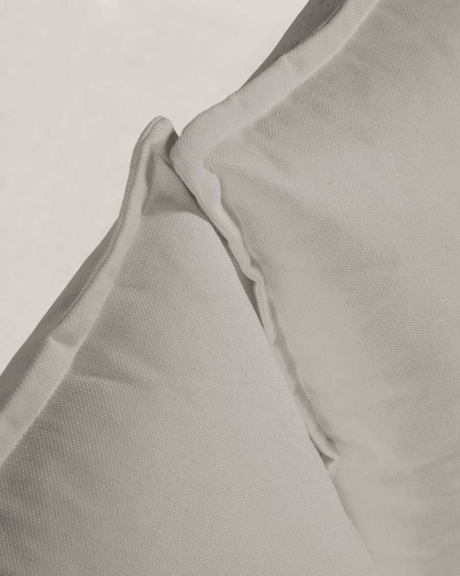 Mareluz 3 seater sofa in white steel, 197 cm