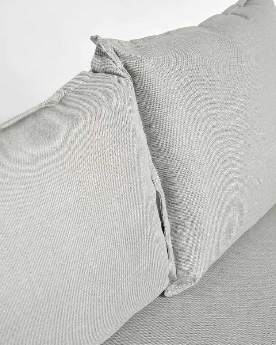 Mareluz 3 seater sofa in white steel, 197 cm