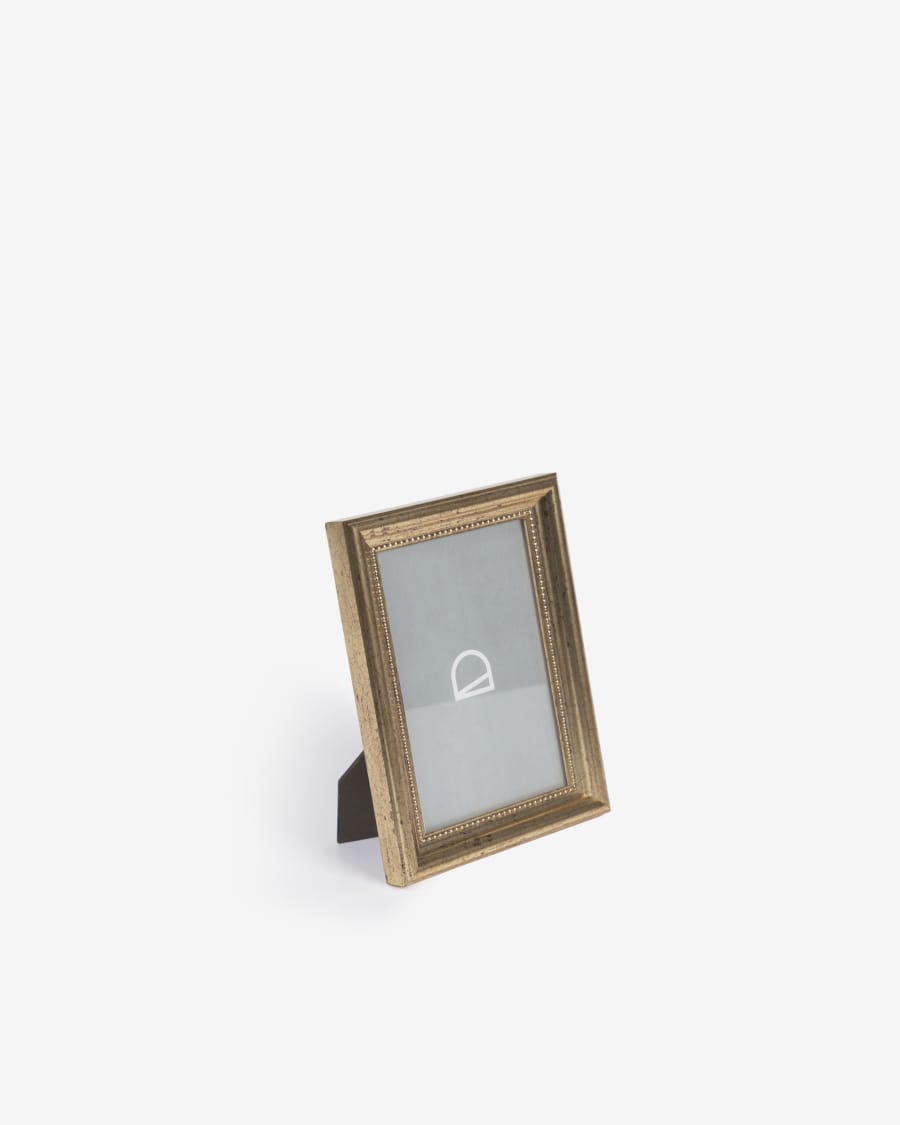 Small Naia golden photo frame 14 x 18 cm