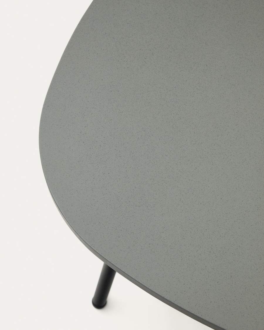 Bramant side table in steel with black finish, 60 x 60 cm