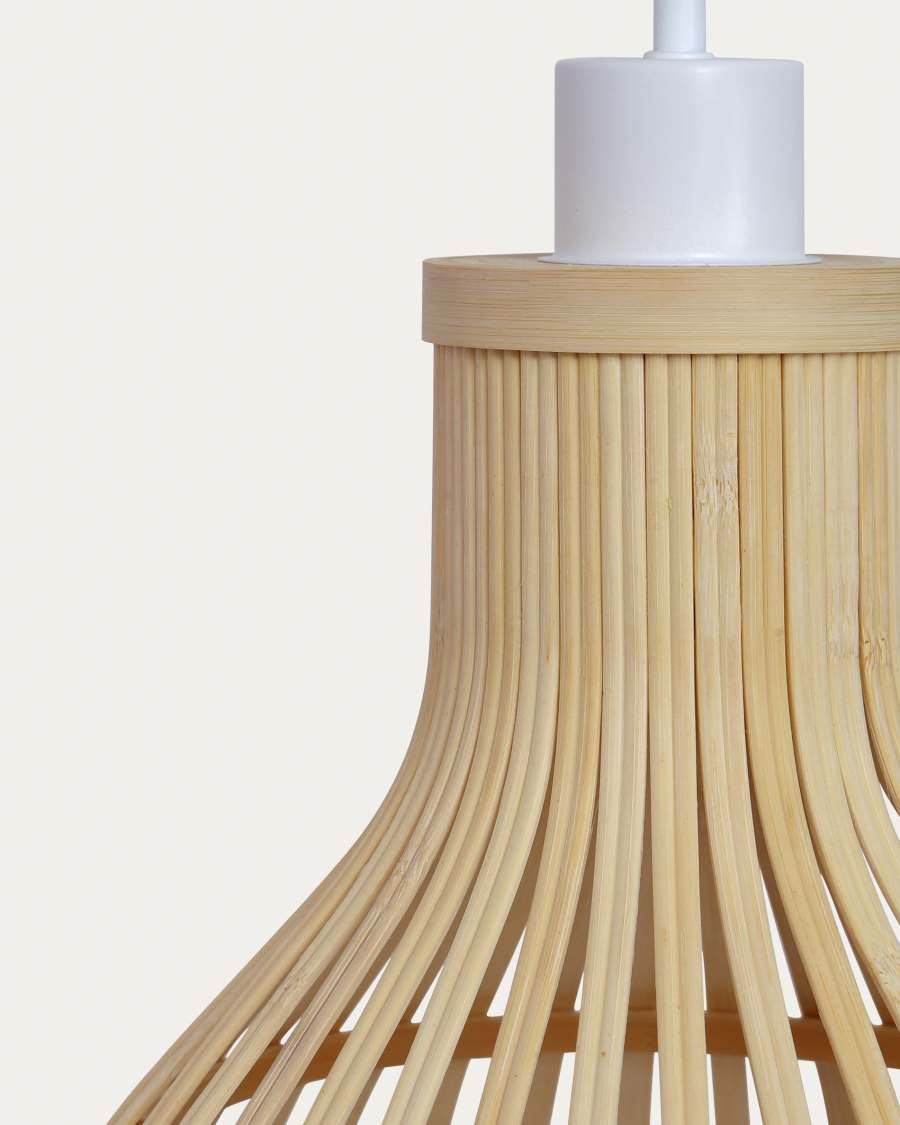 Nathaya bamboo ceiling lampshade with a natural finish, Ø 30 cm