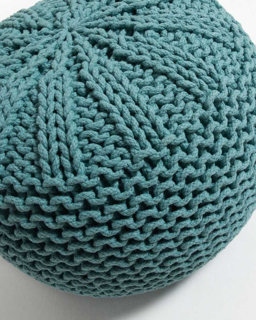 Turquoise Shott pouf Ø 50 cm