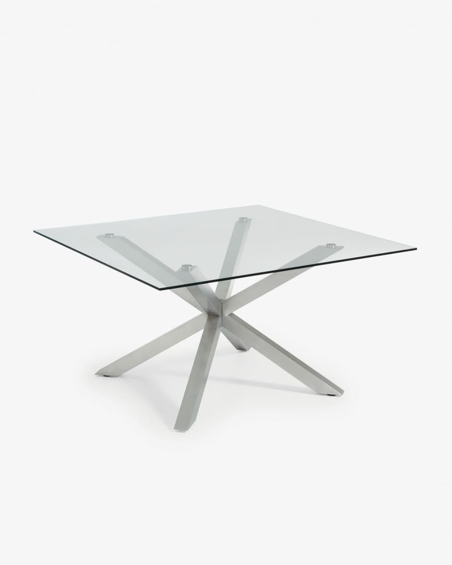 Argo-C table 149 cm glass matt stainless steel legs