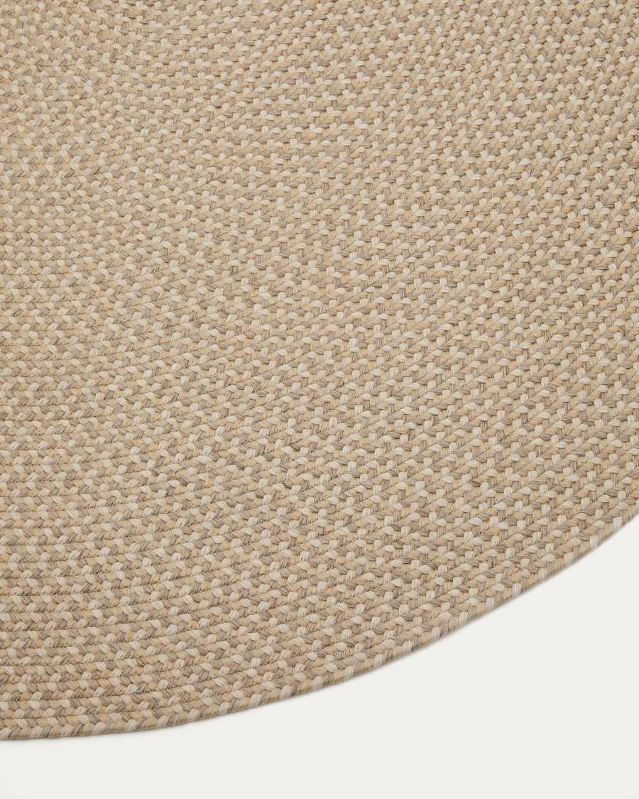 Tappeto ovale Rodhe 100% PET beige 160 x 230 cm