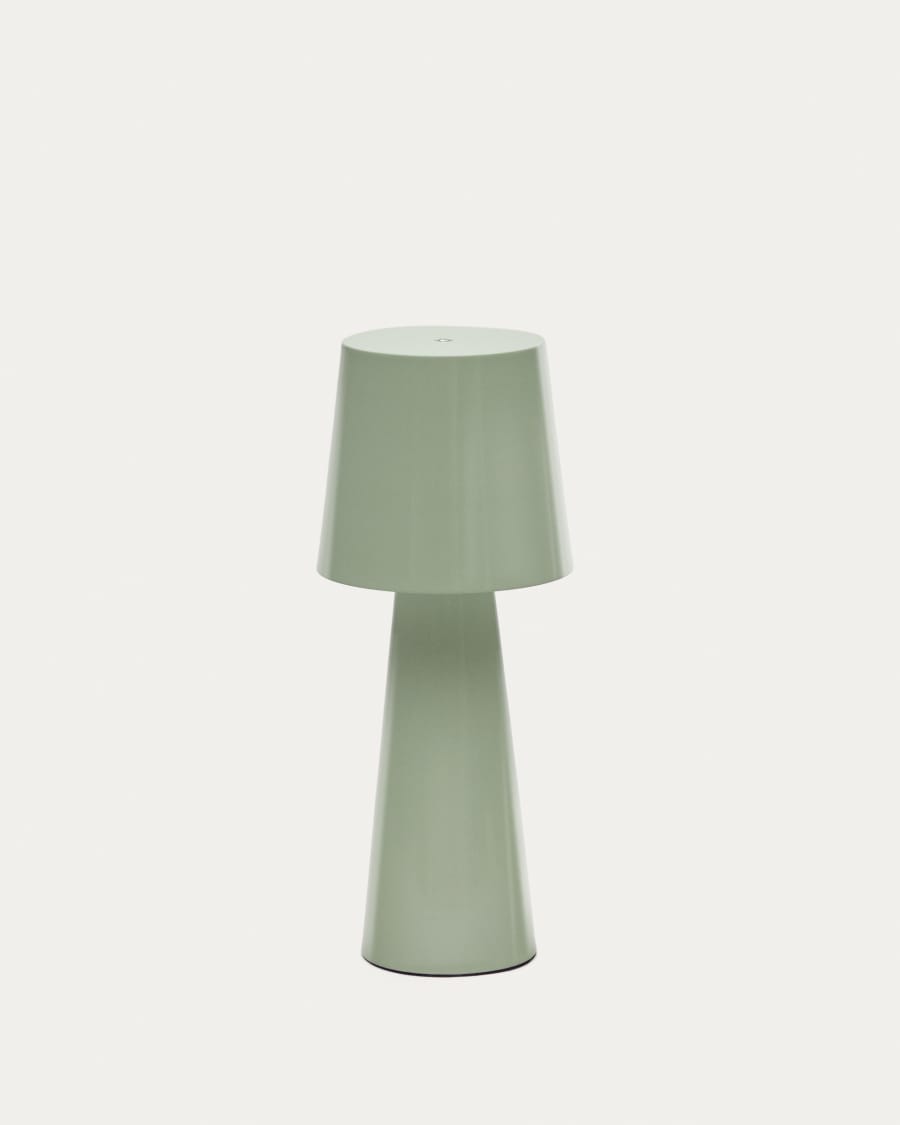 Arenys large table lamp with a turquoise painted finish