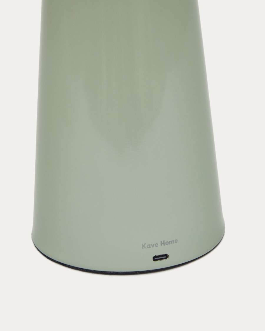 Arenys large table lamp with a turquoise painted finish