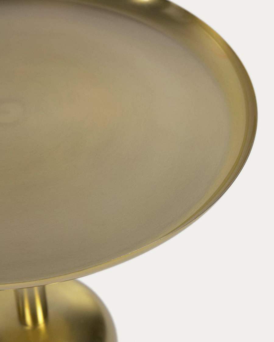 Adaluz side table in gold-coloured metal Ø 37 cm