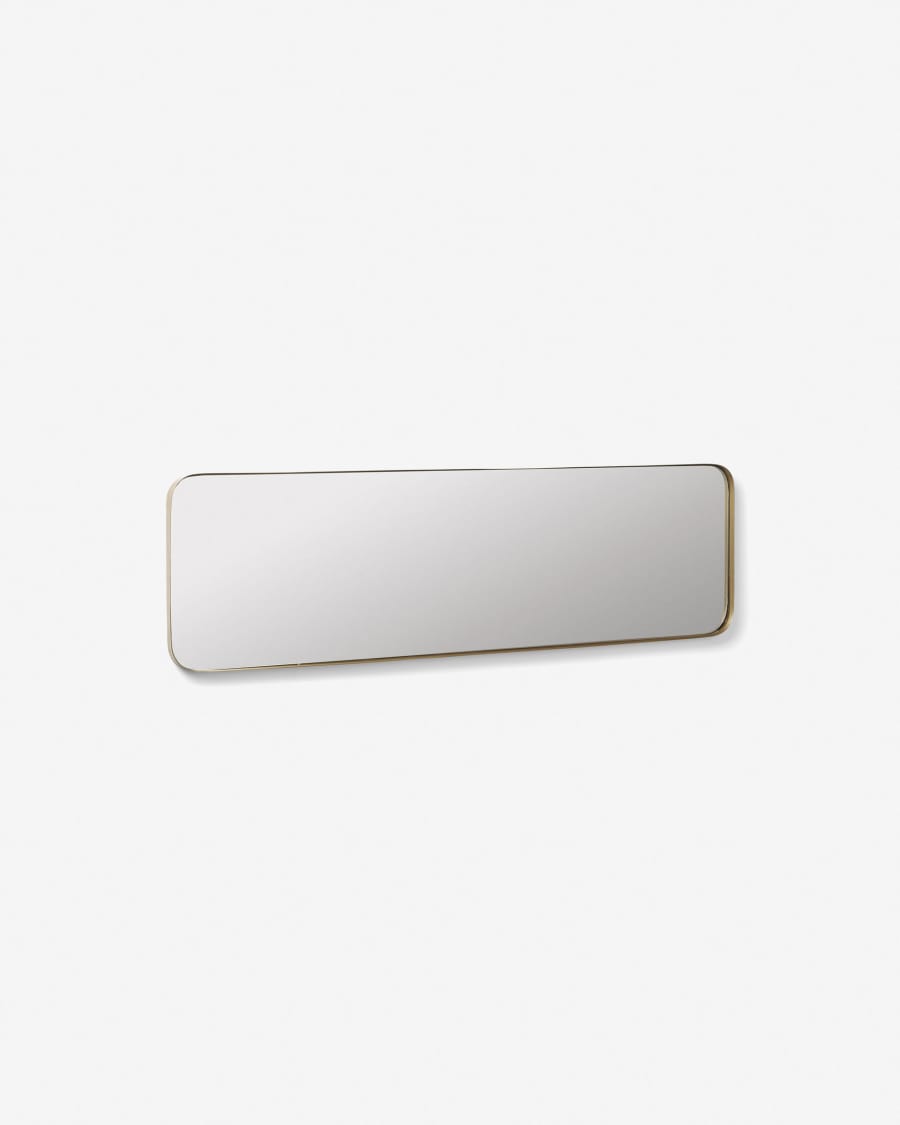Marco gold metal wall mirror 30 x 100 cm