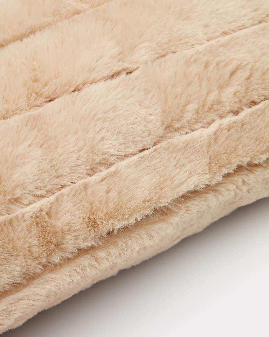 Coussin Sita à poil beige 40 x 60 cm