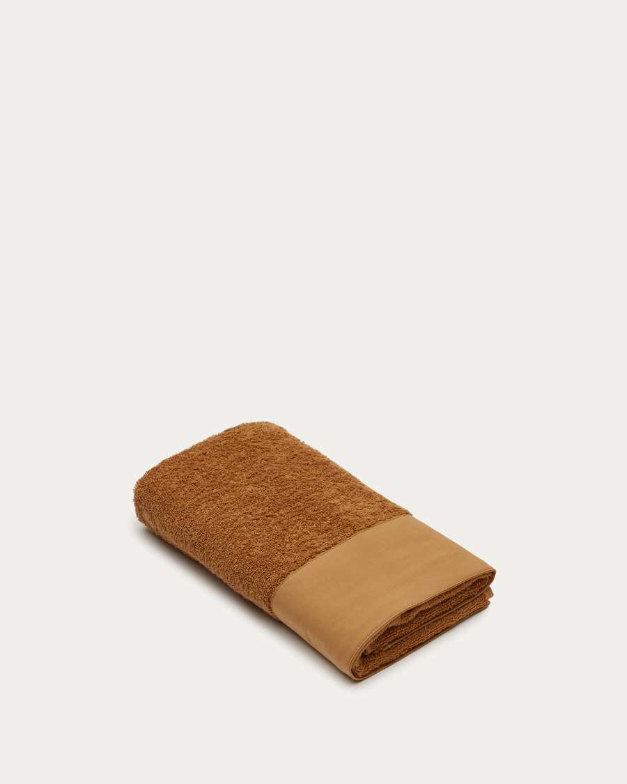 Πετσέτα χεριών Takeshi, 100% βαμβακερό, καφέ 50x90εκ