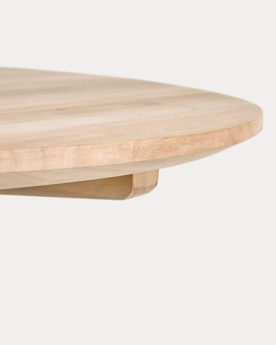 Maial round solid teak wood table, 90 cm