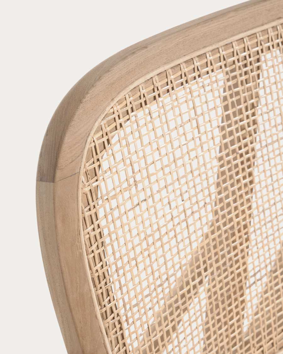 Nadra Sessel aus massivem Teakholz und Rattan