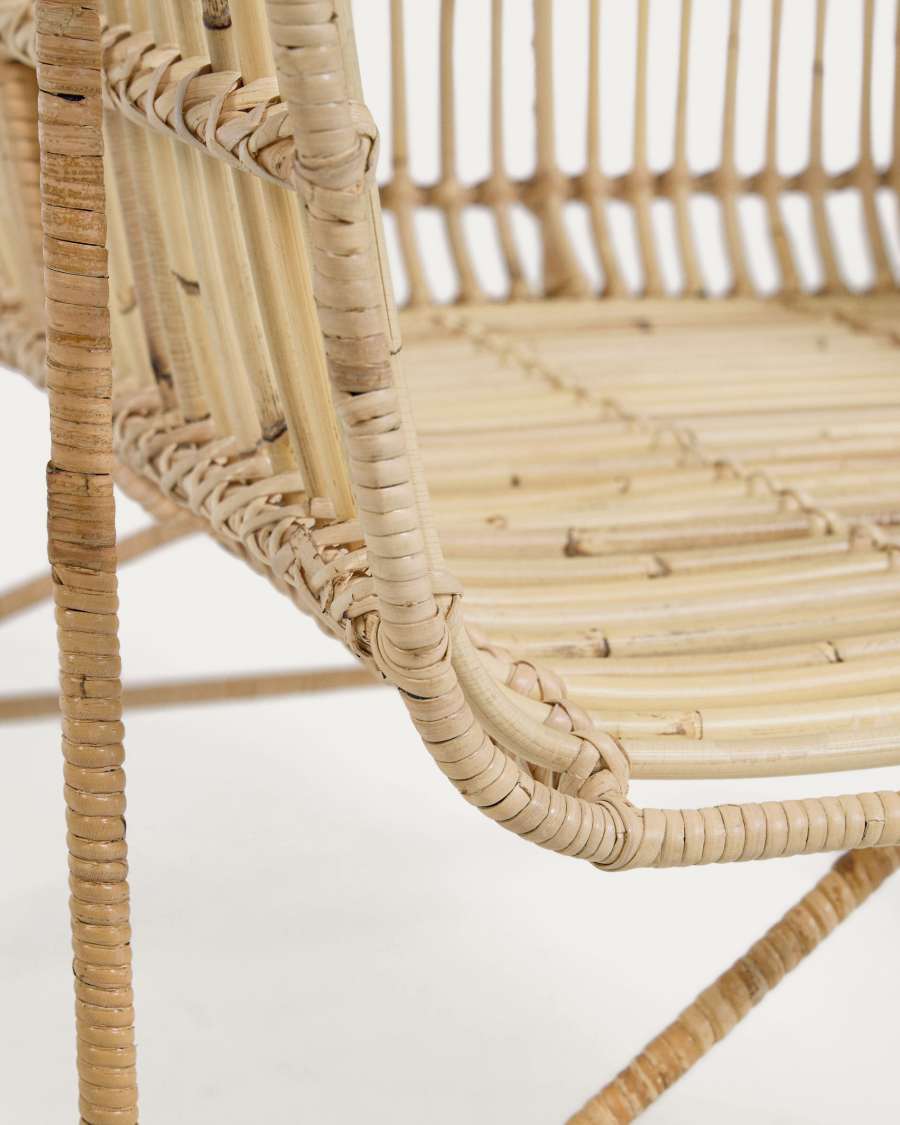 Aiala 2 seater rattan sofa, 140 cm