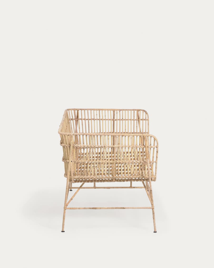 Aiala 2 seater rattan sofa, 140 cm