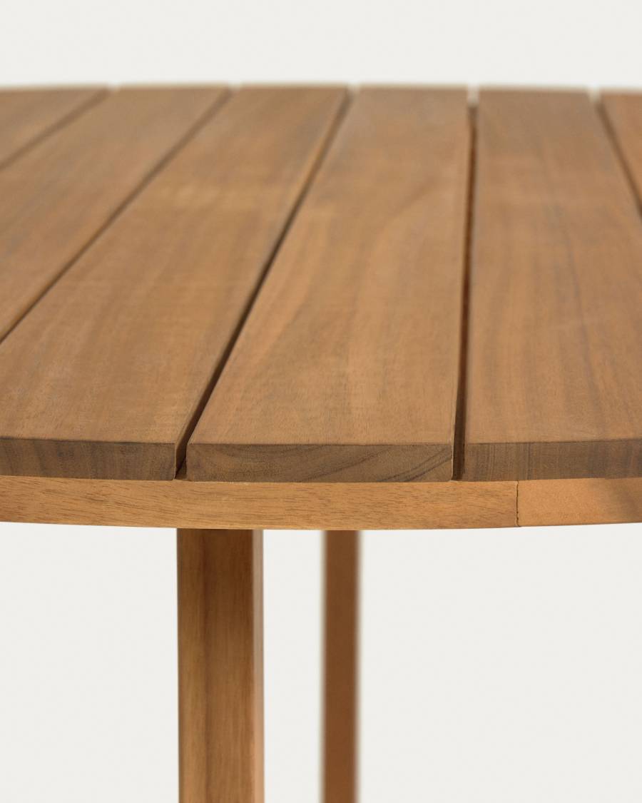 Dafne round garden table in solid acacia, Ø 120 cm FSC 100%