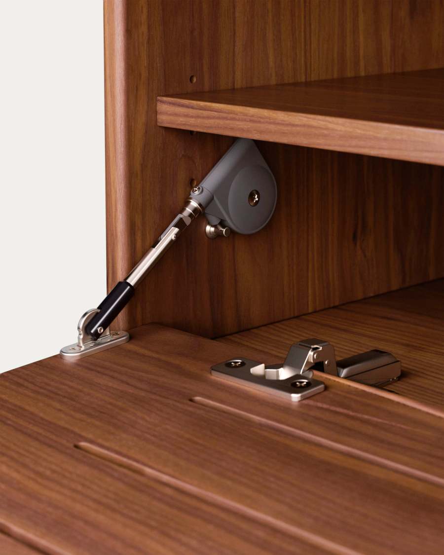 Mobile TV Carolin 1 anta e 1 cassetto impiallacciato noce 180 x 63,5 cm