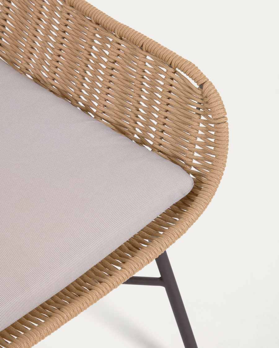 Abeli cord armchair in beige