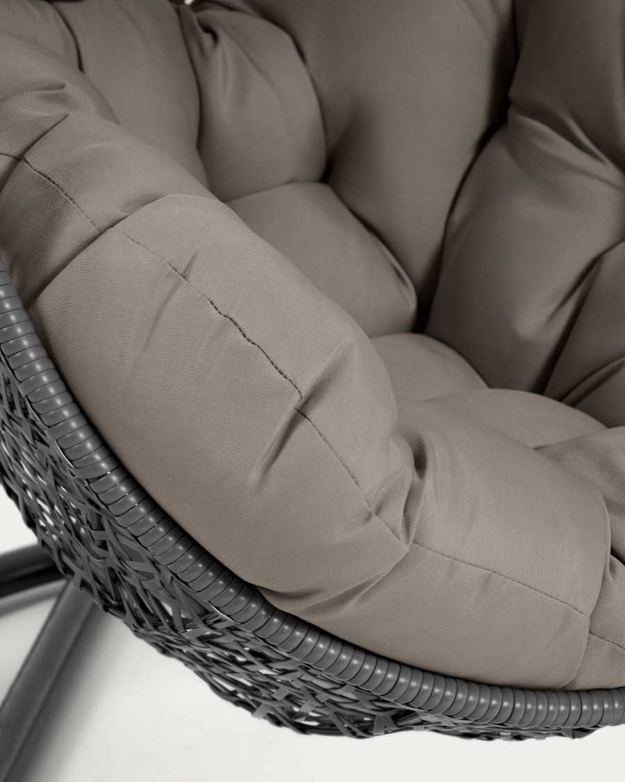 Butaca penjant Florina gris fosc