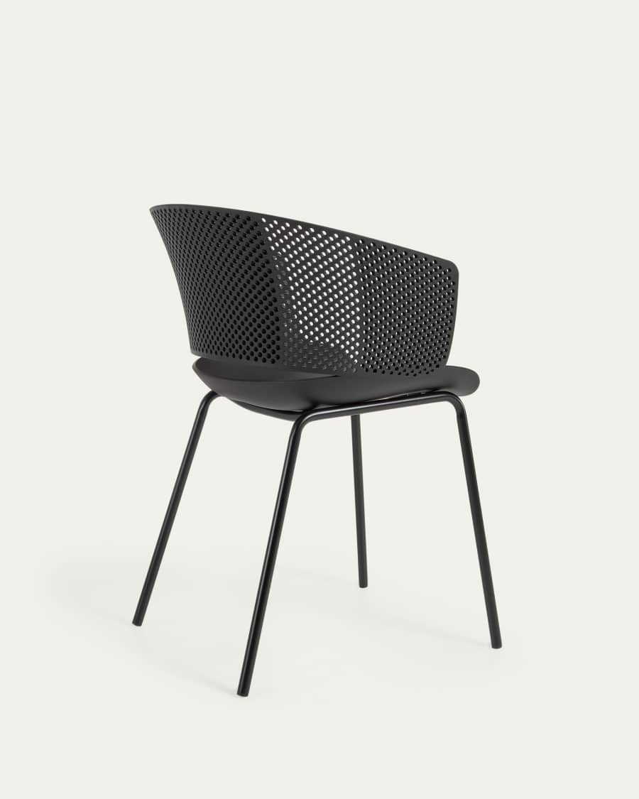 Yeray black garden chair