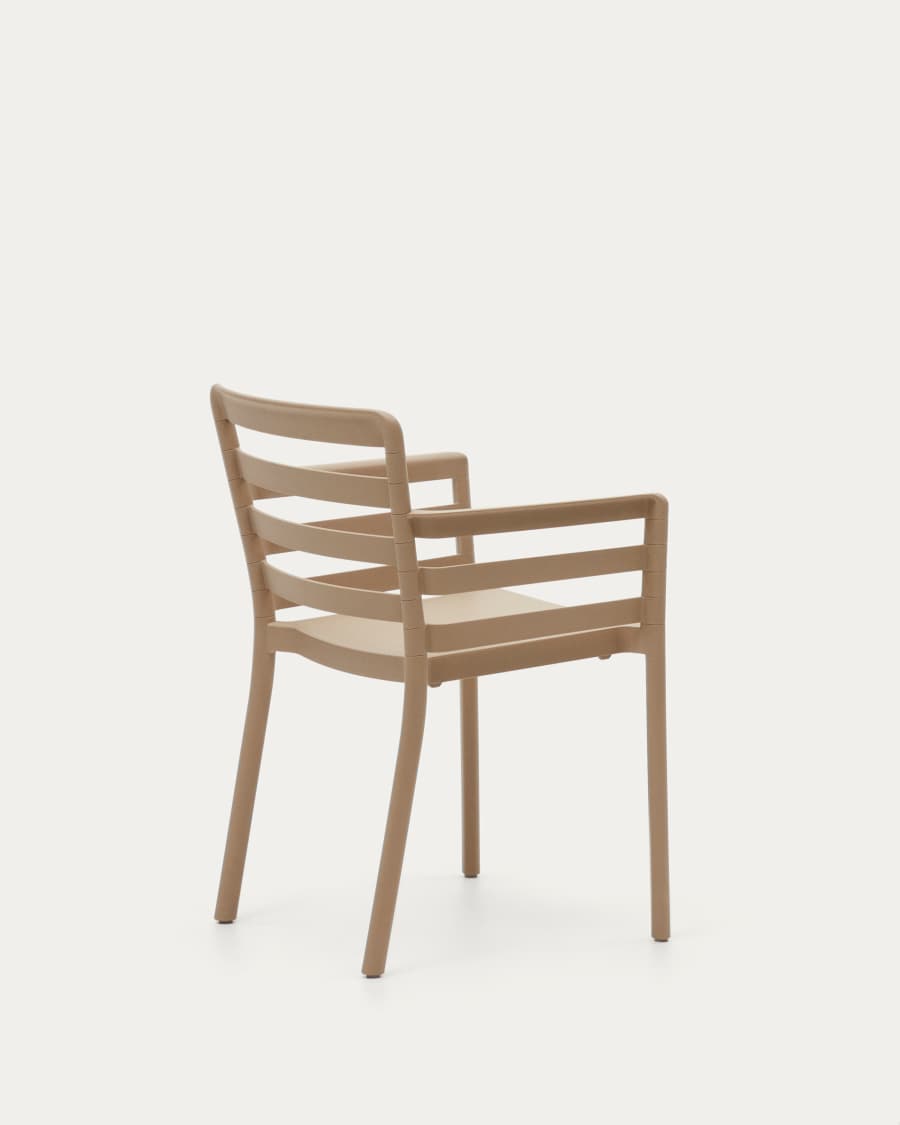 Nariet stackable outdoor chair in beige
