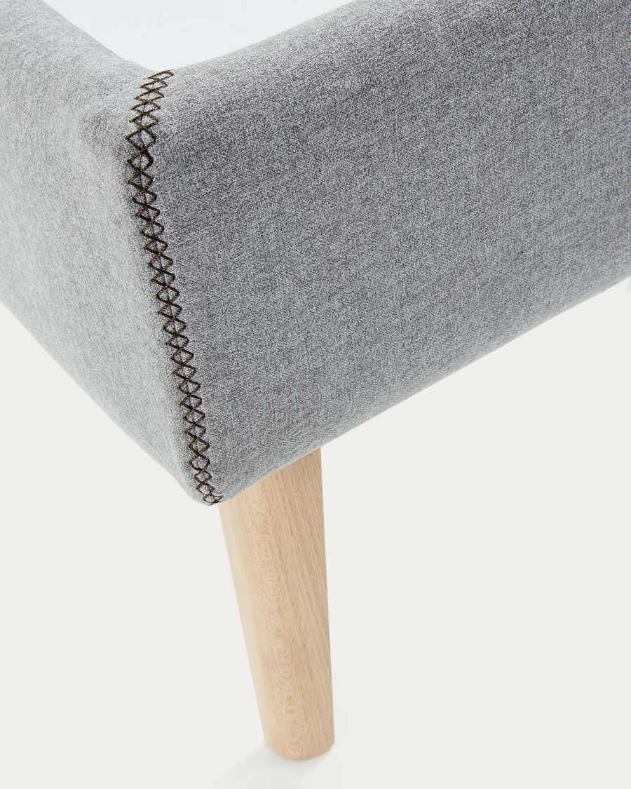 Dyla bed cover in grey for a 160 x 200 cm mattress