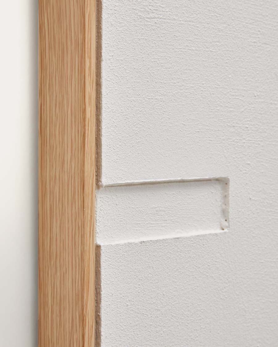 Sefri picture with straight geometric shapes in white 60 x 90 cm