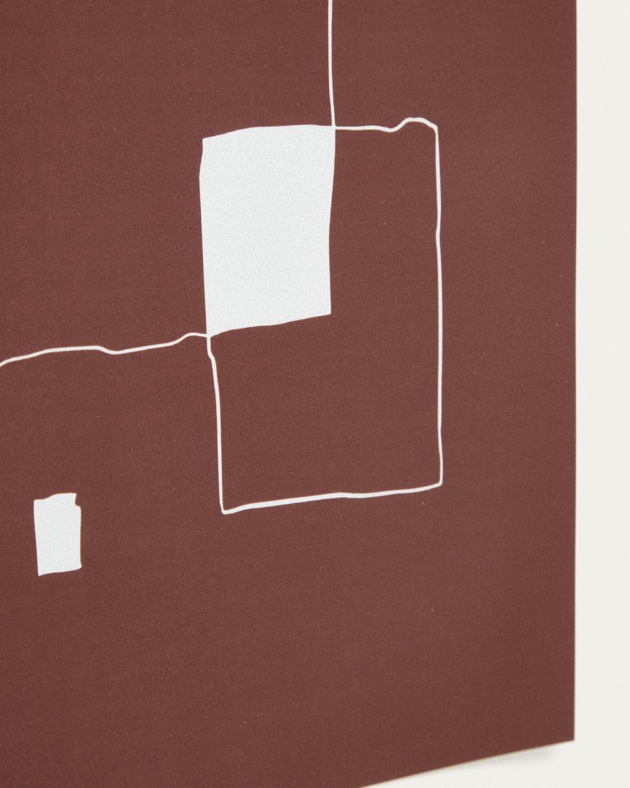 Evilda red paper print 42 x 56 cm