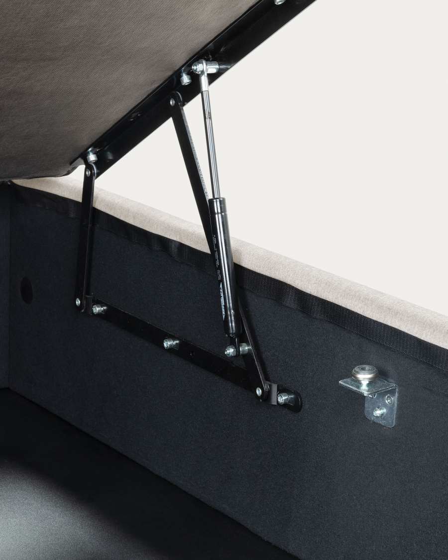 Matters ottoman bed base in beige for a 180 x 200 cm mattress