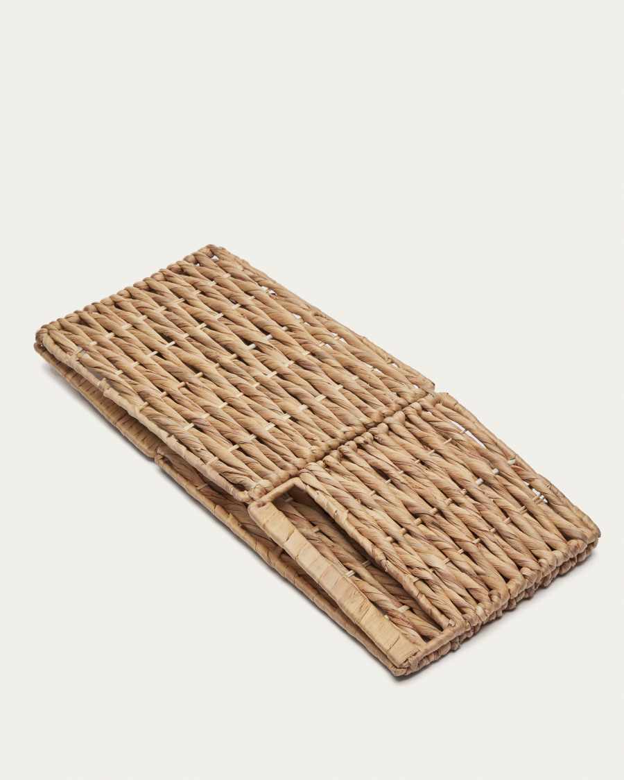 Words basket made from natural fibres with a natural finish