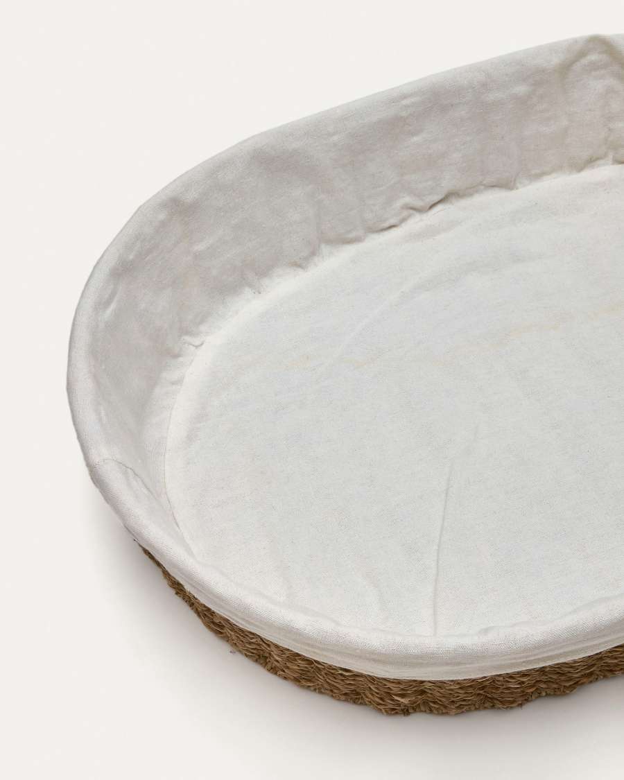 Tossa large natural fiber basket