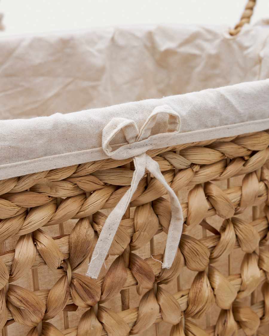 Tressa Set of 2 Natural Fibre Clothes Baskets 50cm / 60cm