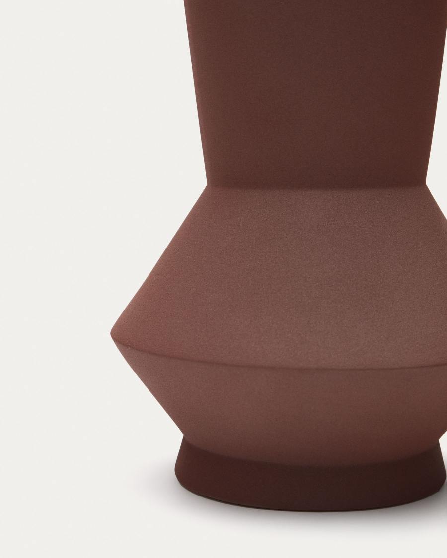 Monells ceramic vase in brown, 24 cm
