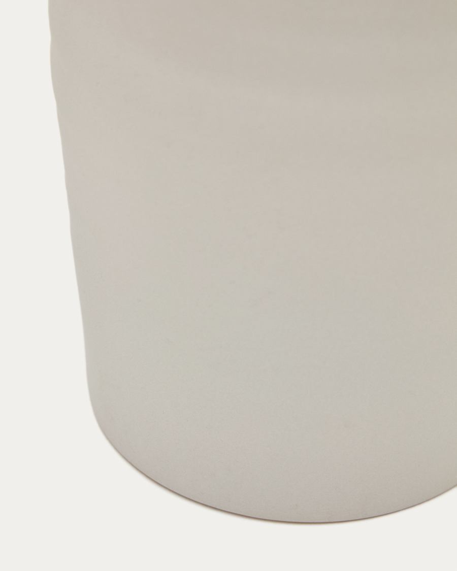 Macae white ceramic vase Ø 27 cm