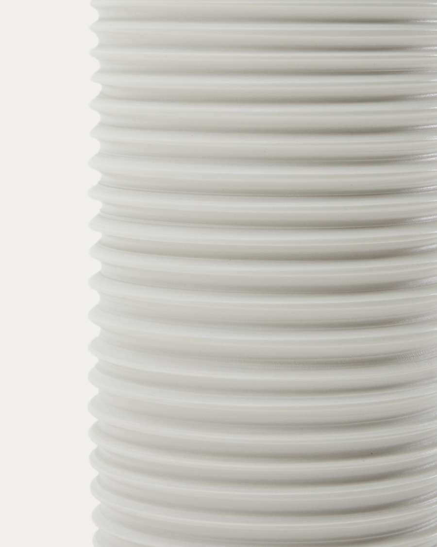 Vaso Sibone in ceramica bianca 13 cm