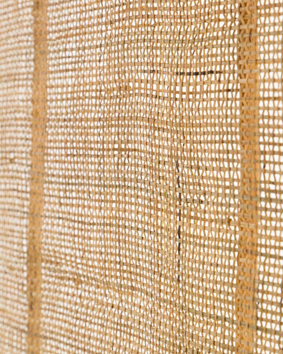 Lalita rattan headboard with a natural finish for a bed up to 160 cm