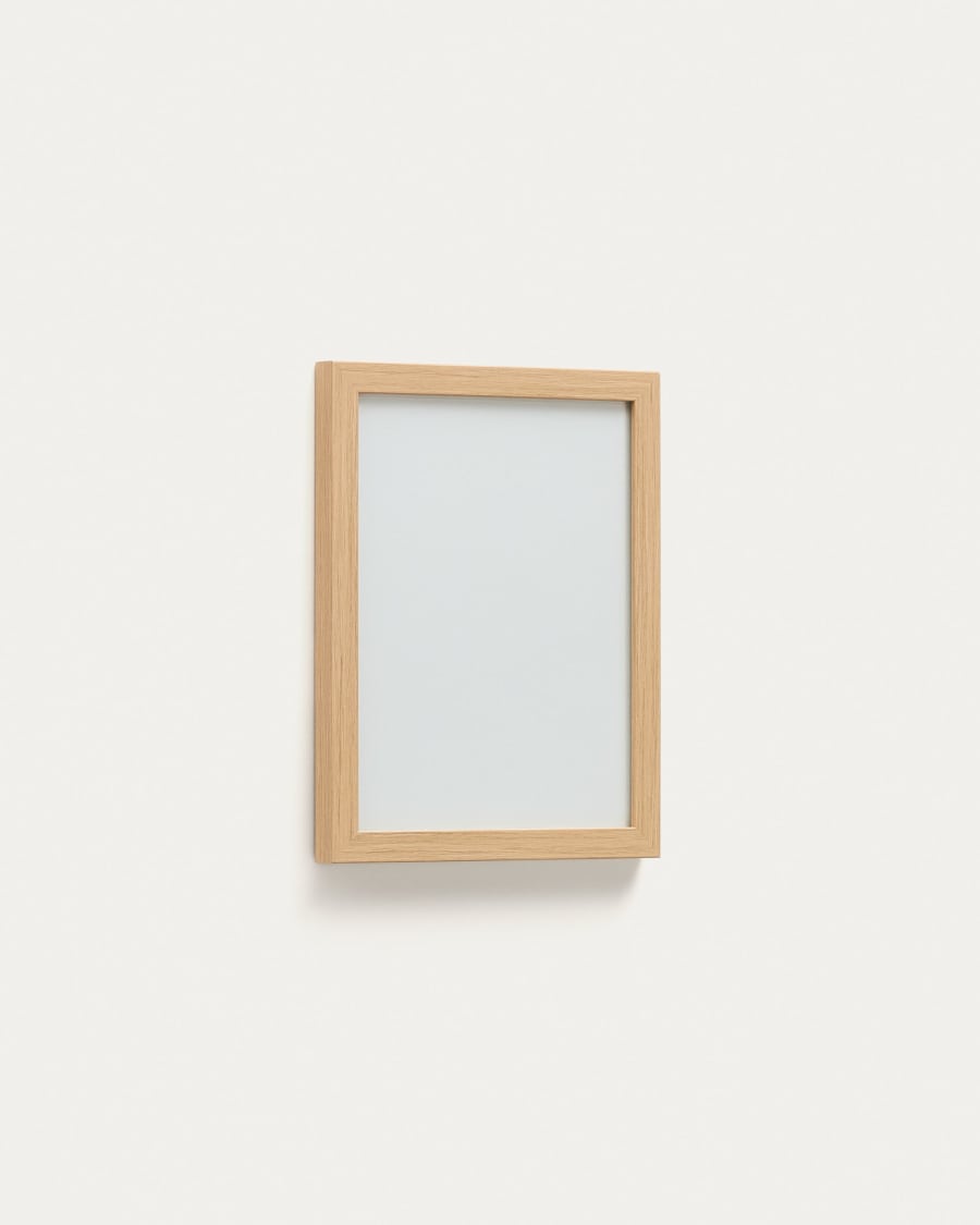 Neale wooden photo frame with natural finish, 21 x 28 cm
