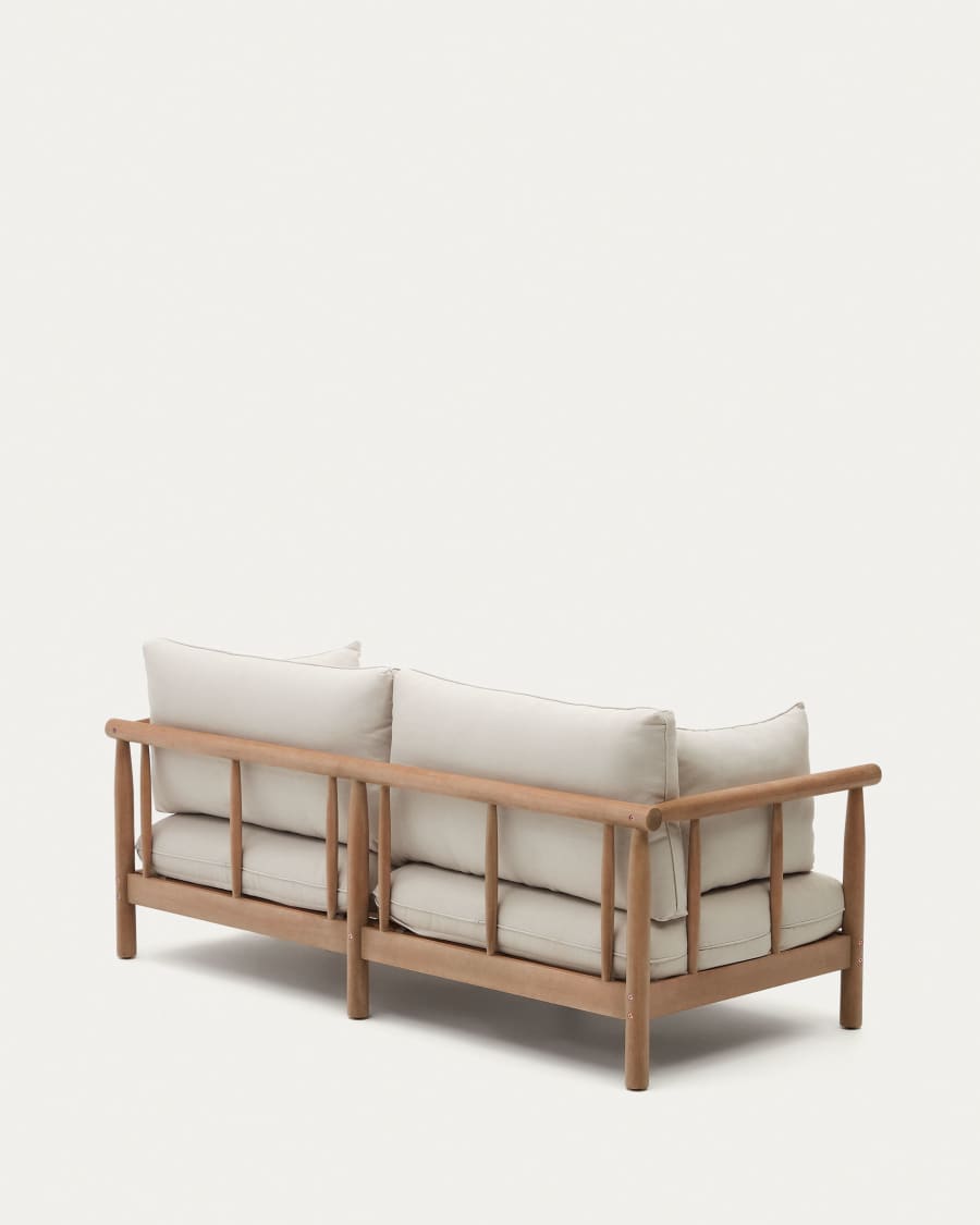 Sacova 2 seater sofa, made from solid eucalyptus wood 195 cm