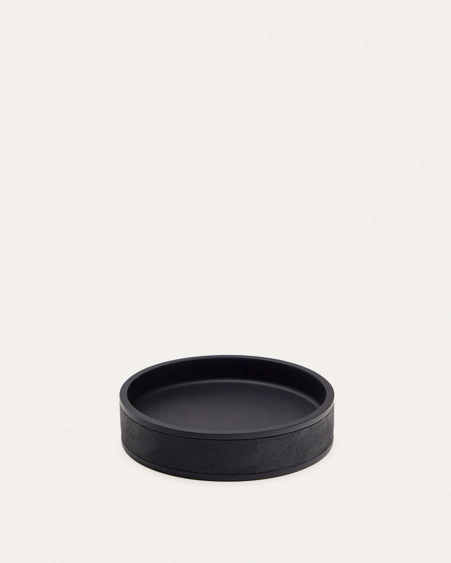 Sisel Black Polyresin Soap Dish