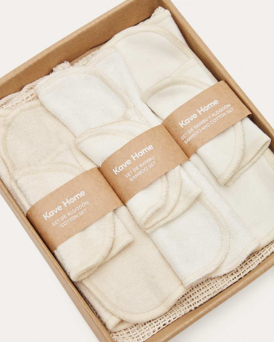 Bela set consisting of cleansing wipes and cotton and bamboo pads