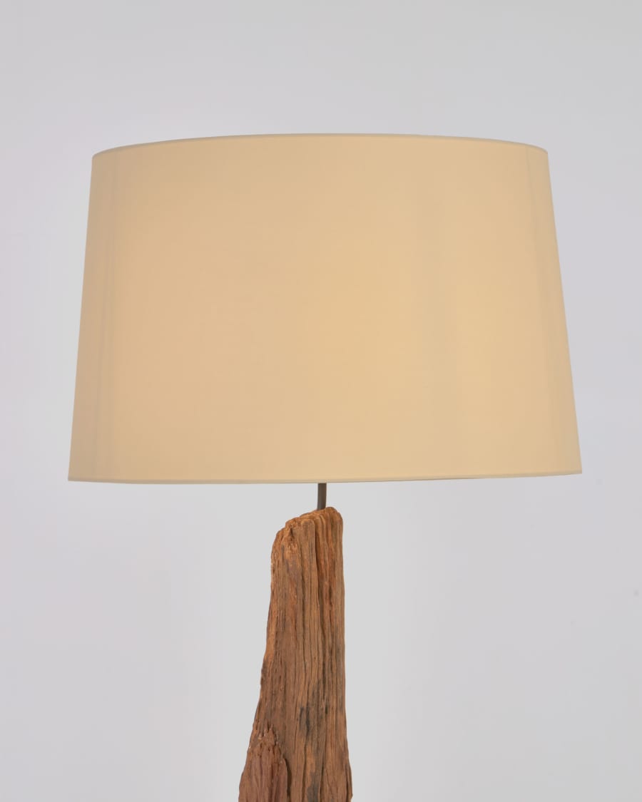 Powell floor lamp made of recycled wood