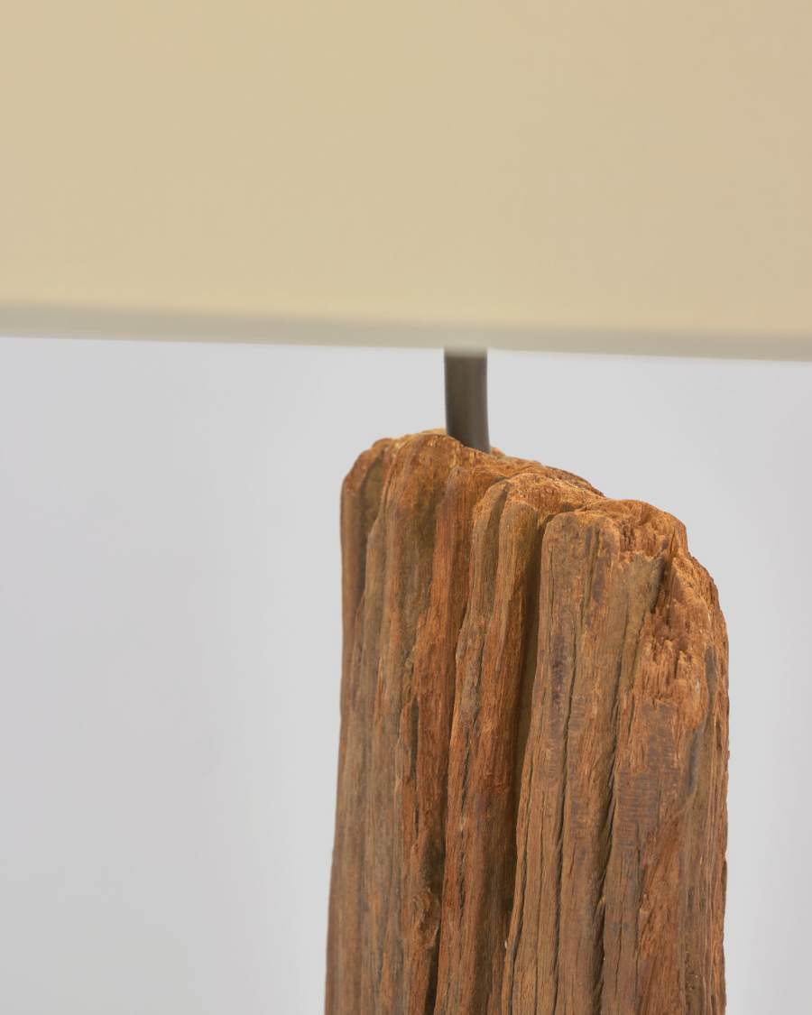 Powell floor lamp made of recycled wood