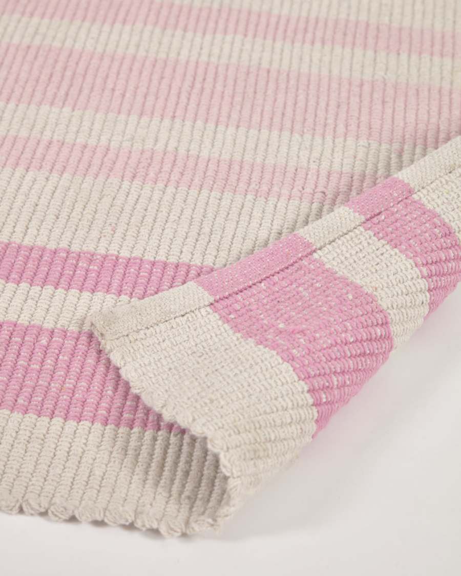 Marilina rug 100% cotton in multicoloured stripes 160 x 230 cm
