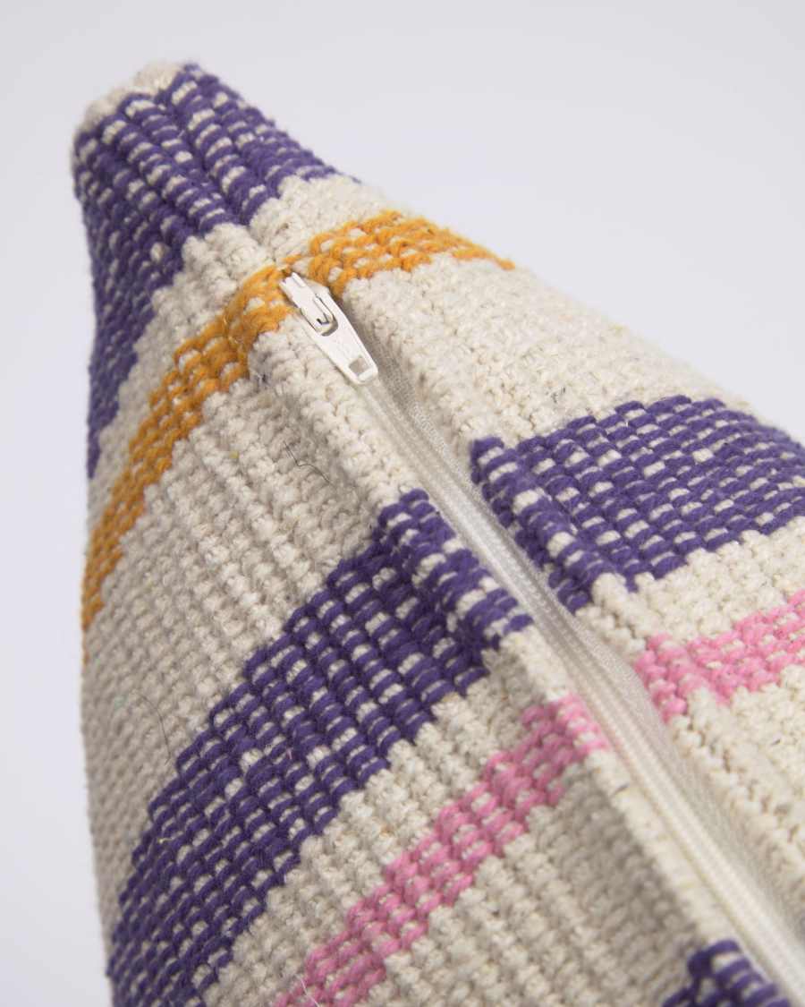 Marilina cushion cover 100% cotton in multicoloured stripes 45 x 45 cm