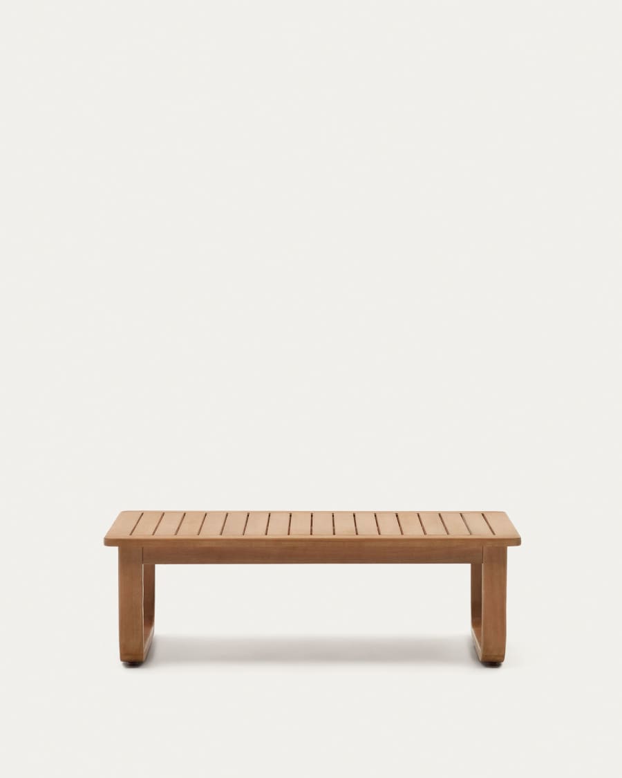 Sacaleta solid eucalyptus wood coffee table, 100% outdoor suitable 100 x 60 cm